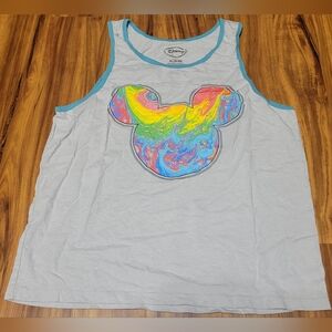 Disney Mickey Mouse Multi-Colored Tank Top, Tag Size XL (46/48)